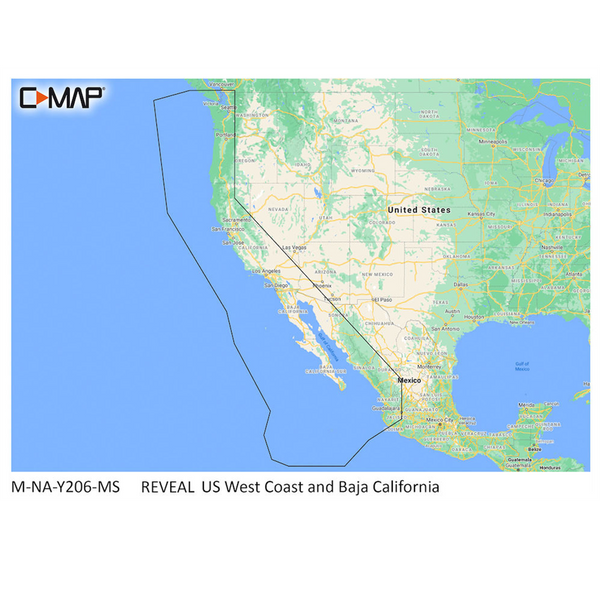 Lowrance C-MAP Reveal West Coast & Baja California