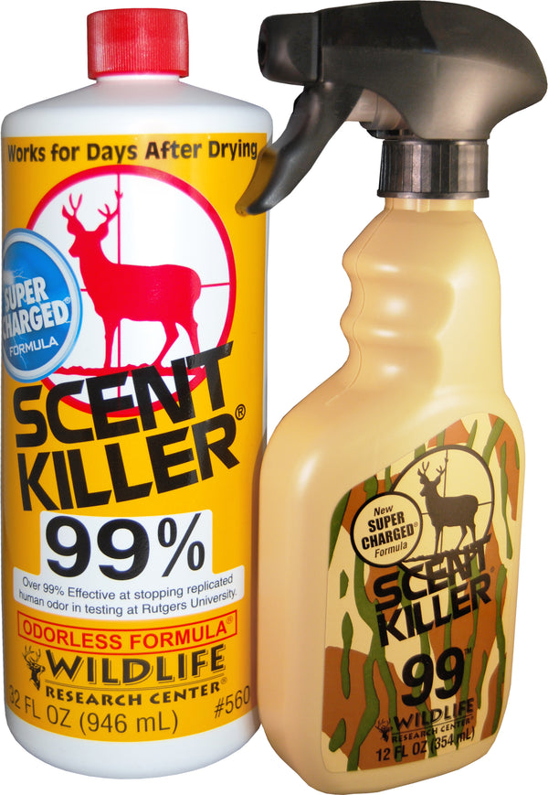 Wildlife Research Scent Killer 99% Odorless Super Charged Spray & Refill Combo