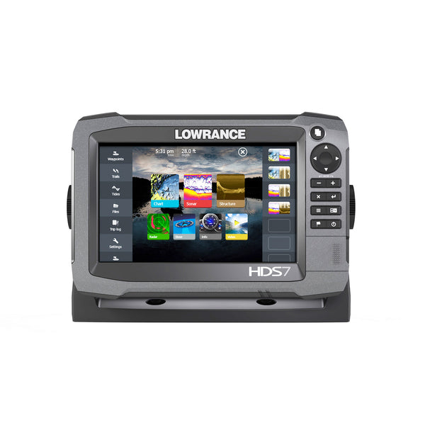 Lowrance HDS-7 GEN3 50/200 Touchscreen Fishfinder & Chartplotter, Insight US Maps & Lo/Mid Deep Water Tansducer