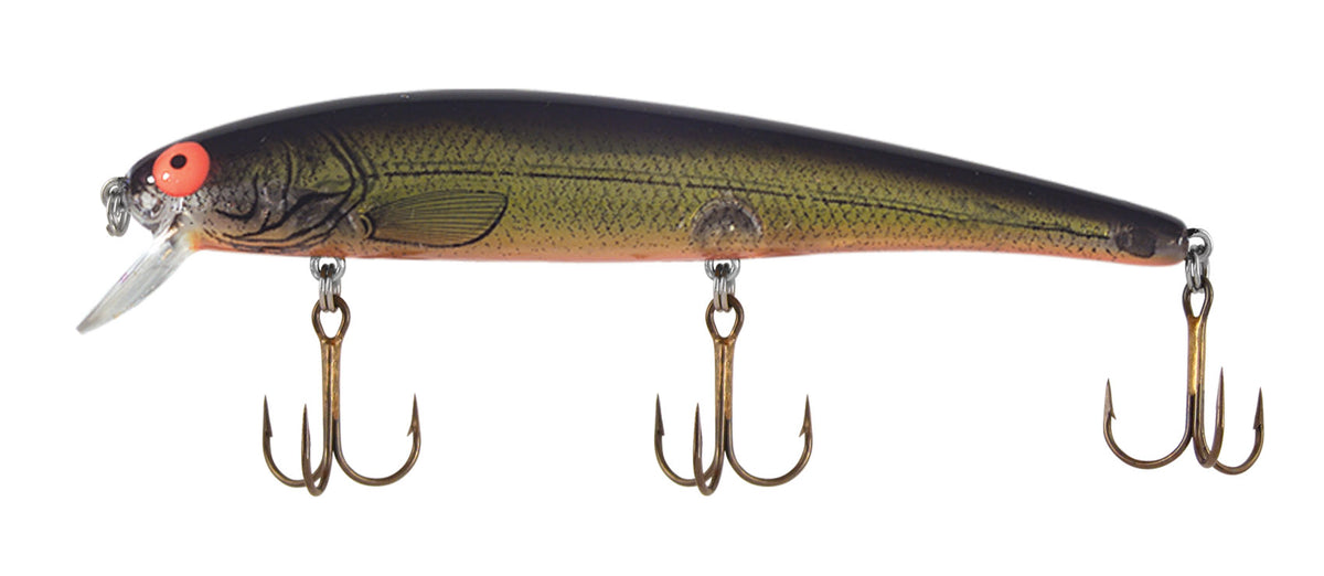 Bomber Long A 3/8 oz Chrome Black Back