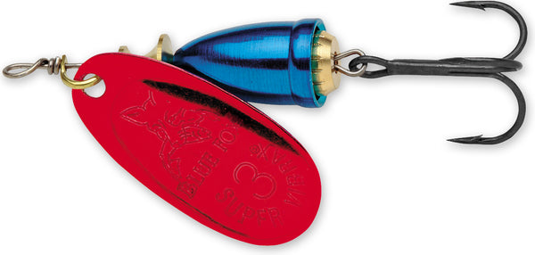 blue fox fishing lures Blue Fox Classic Vibrax Spinner Bleeding Silver/Chrome Blue; 6