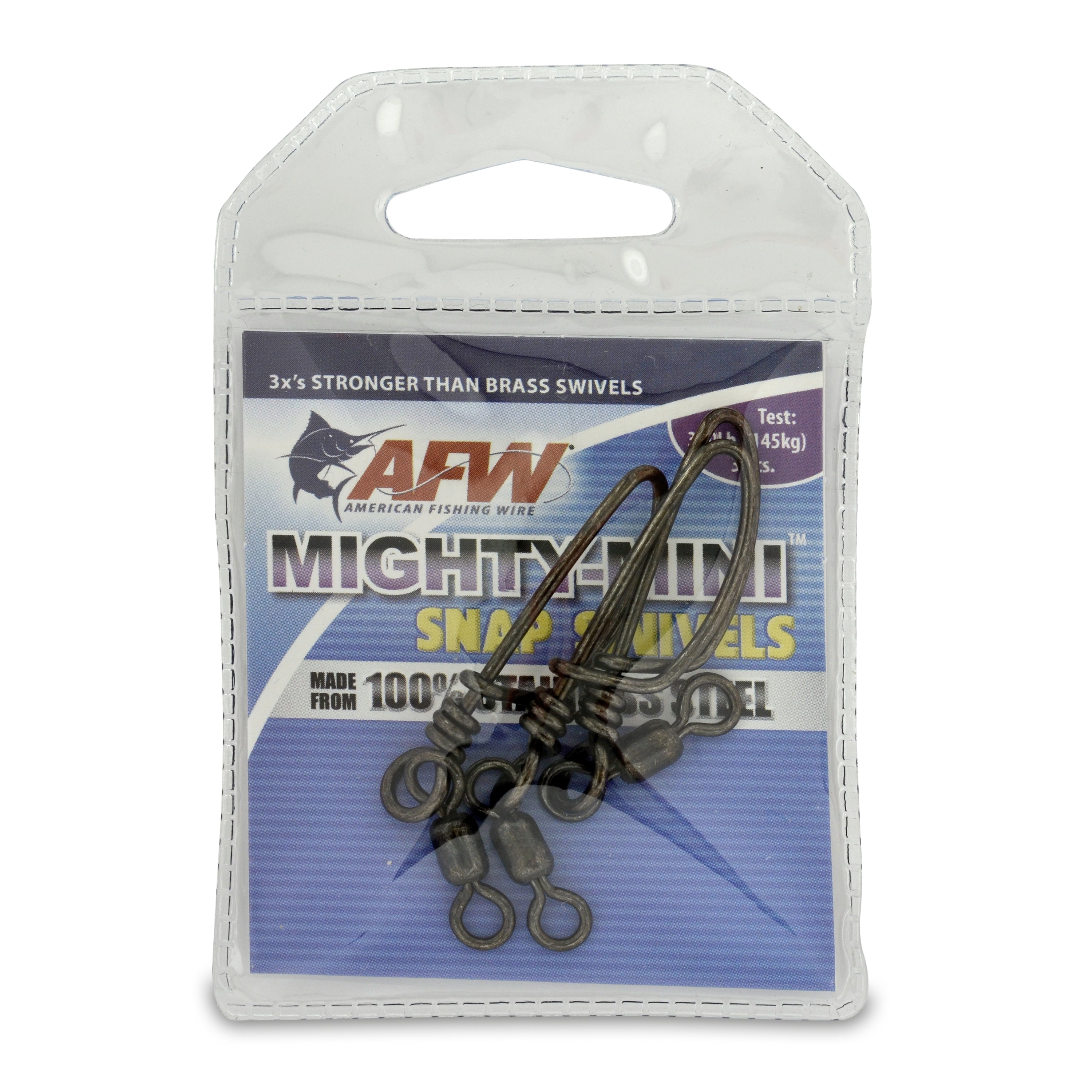 American Fishing Wire Mighty-Mini Stainless Steel Snap & Crane Swivels