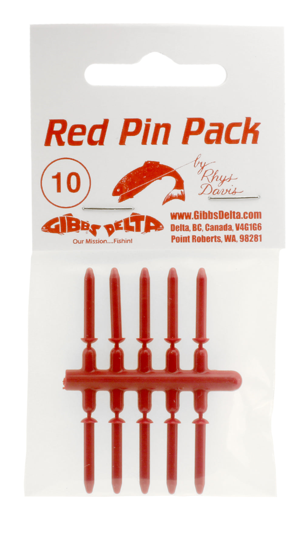 Gibbs Rhys Davis Red Pin Pack