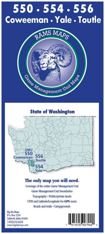 Rams Washington Game Management Unit Map