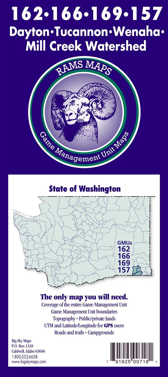Rams Washington Game Management Unit Map