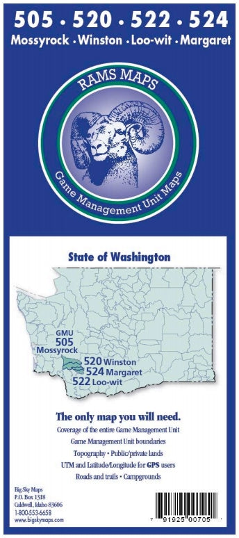 Rams Washington Game Management Unit Map