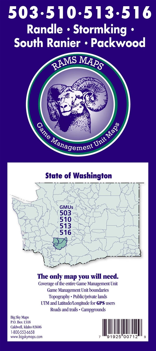 Rams Washington Game Management Unit Map