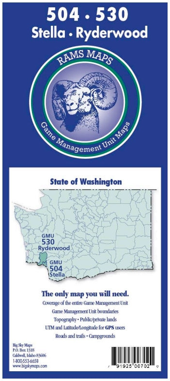 Rams Washington Game Management Unit Map