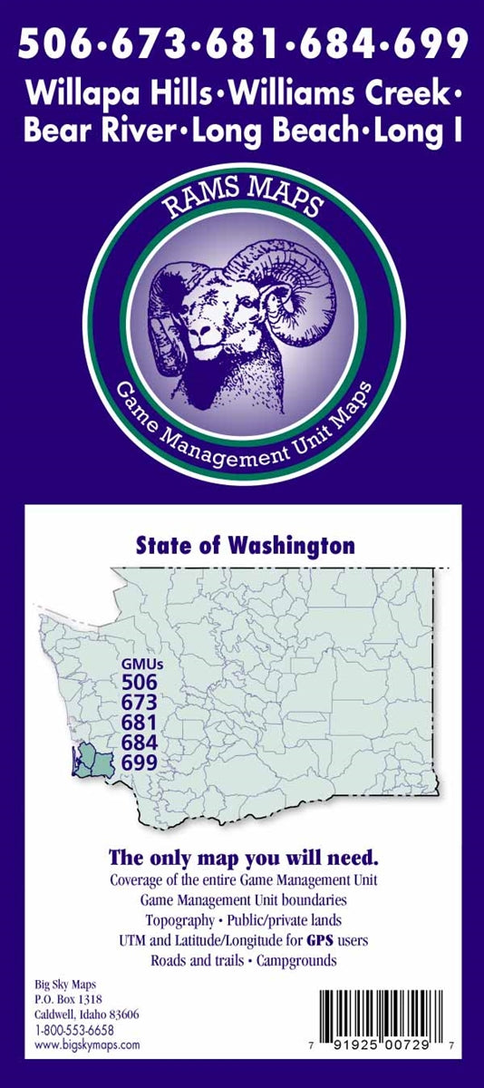 Rams Washington Game Management Unit Map