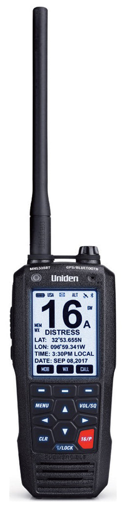 Uniden Class D Floating Handheld VHF Marine Radio w/GPS & Bluetooth
